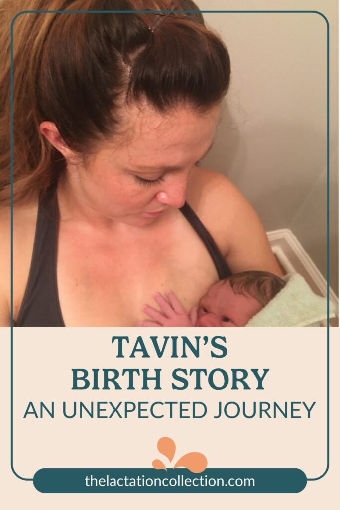 A candid image of Jesi, looking down affectionately at her newborn baby Tavin, who is wrapped in a green towel. The intimate moment is captured in a home setting, emphasizing the raw and real experience of early motherhood. Jesi's expression is one of love and tenderness as she embraces Tavin, highlighting the unique and personal story of his arrival.